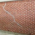 Brick Crack Repair Scar With No Mortar Matching