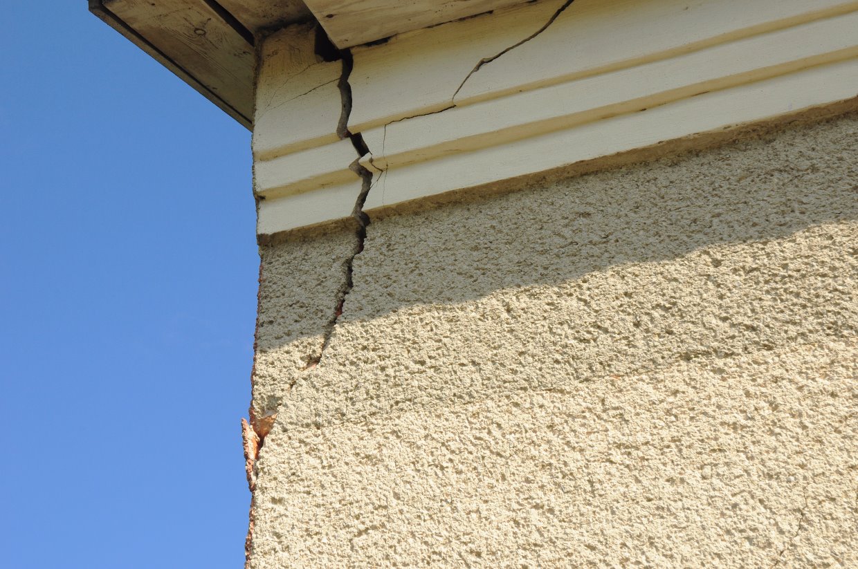 Damaged Stucco Corner