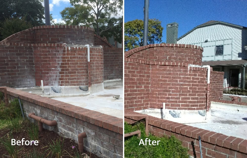 Community Monument Restoration Before and After
