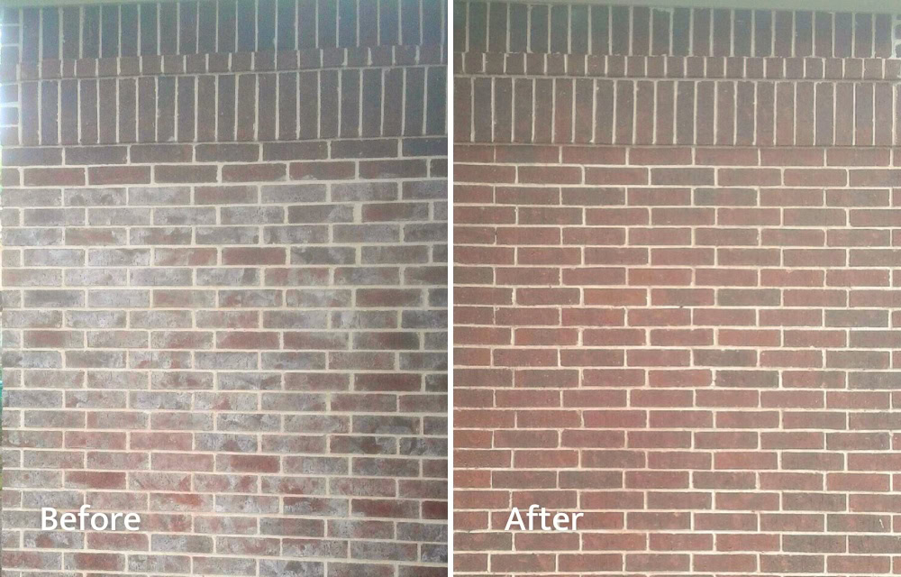 Efflorescence Staining Restoration Before and After