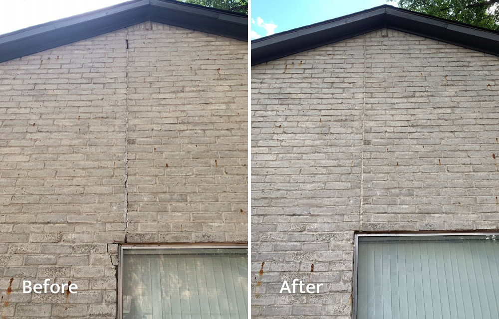 Expansion Joint Repair Before and After