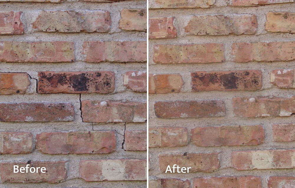 Hairline Crack Repair Before and After