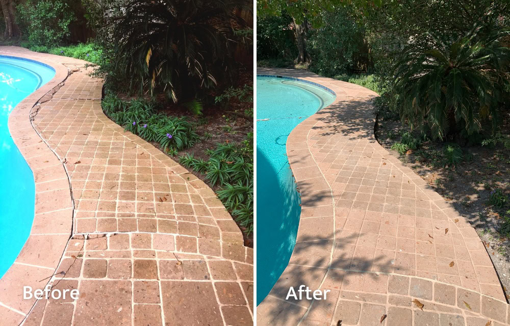 Paver Repair Before and After