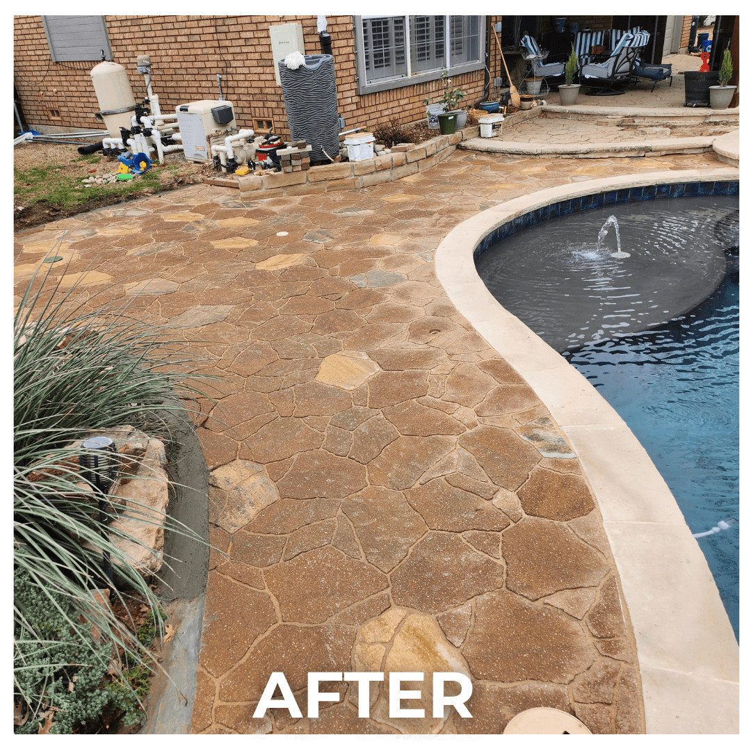 Backyard Pavers After Installation