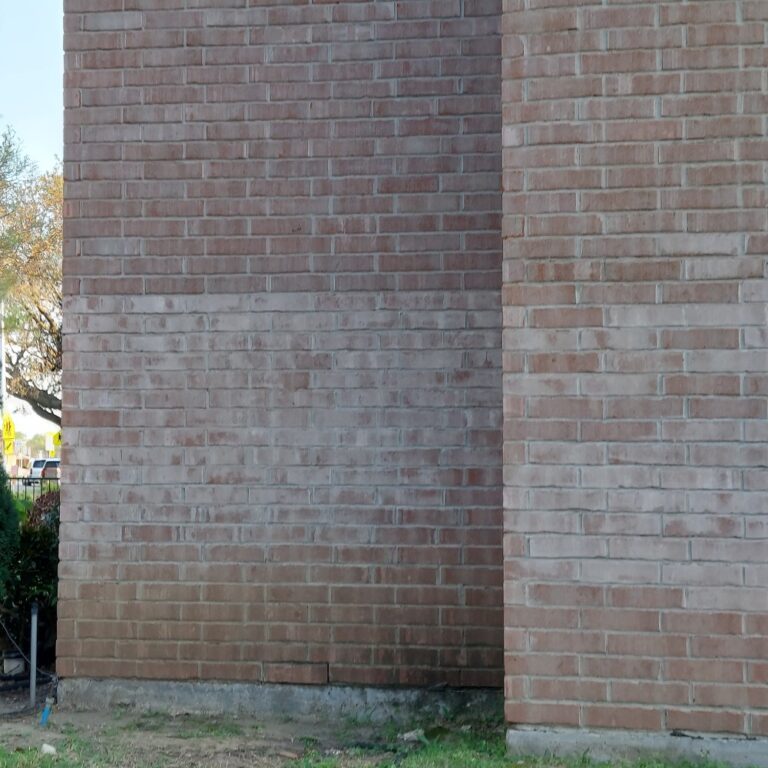 Brick Wall With Efflorescence Staining Brick Wall With Efflorescence Staining
