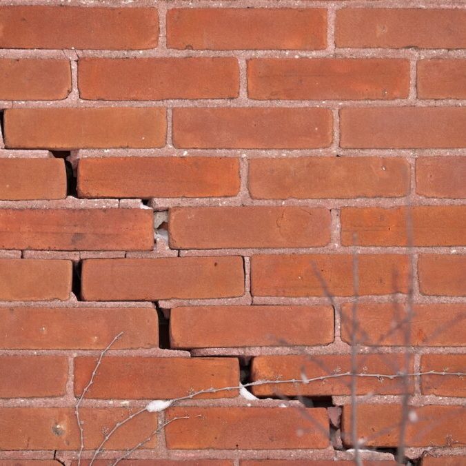 Cracked Brick Wall cracked brick wall