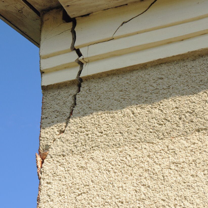 Damaged Stucco Corner Damaged Stucco Corner