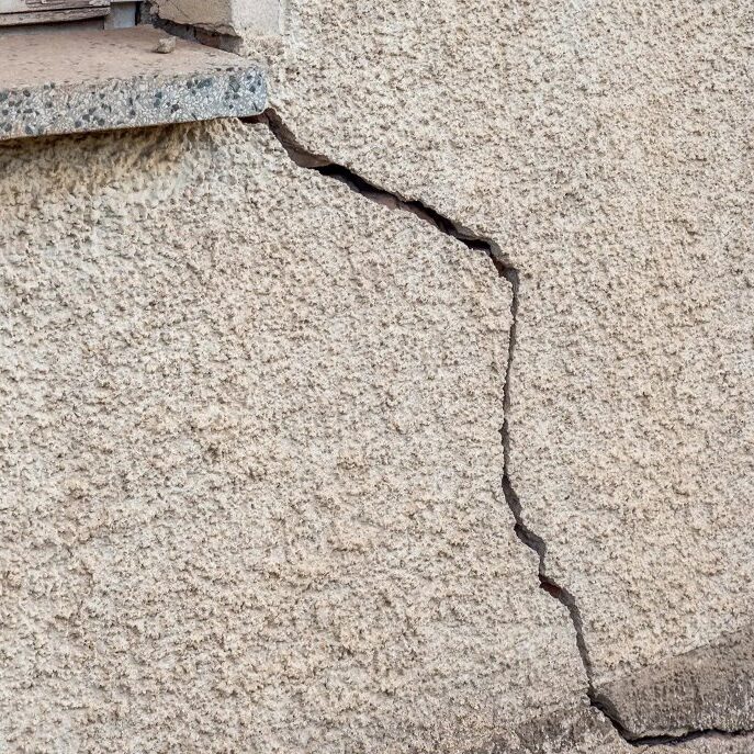Damaged Stucco Damaged Stucco