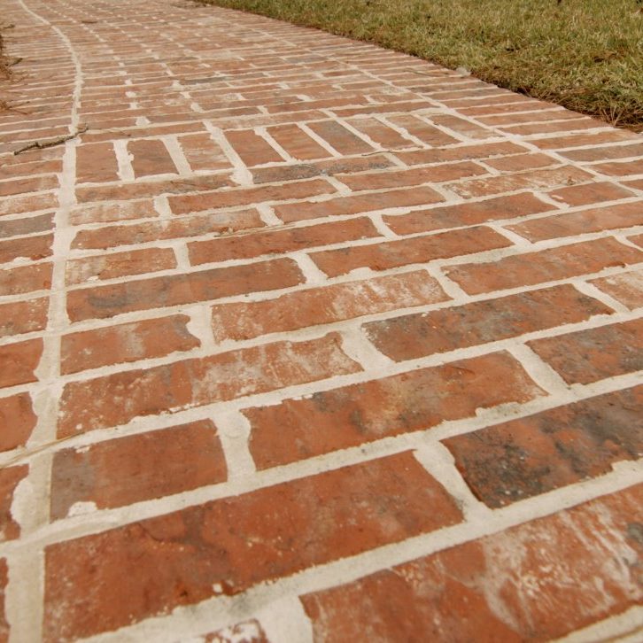 Finished Brick Walkway Installation Finished Brick Walkway Installation