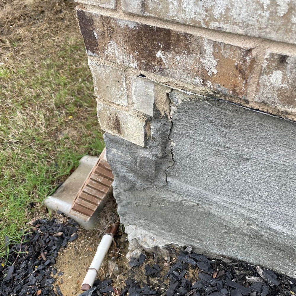Foundation Corner Pop Mortar Crack Foundation Corner Pop Mortar Crack