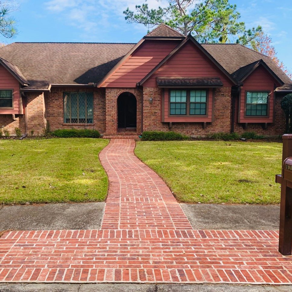 Home Brick Walkway Installation Home Brick Walkway Installation