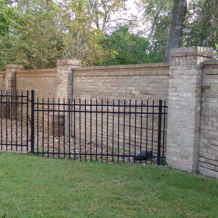 Leaning Brick Fence Leaning Brick Fence