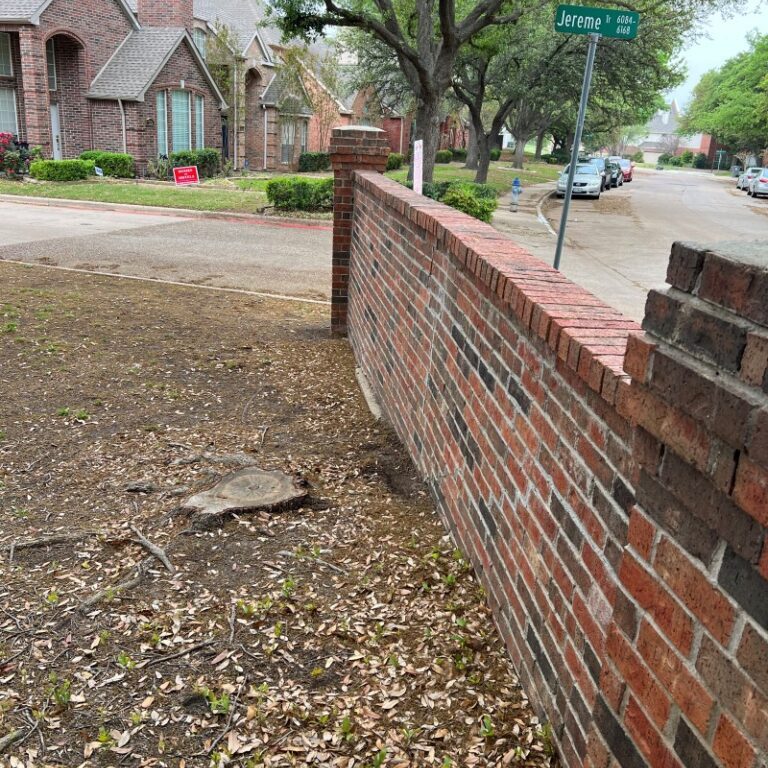 Leaning Brick Monument Sign Leaning Brick Monument Sign