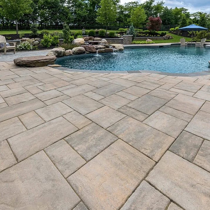 Pavers Around Pool in Backyard Pavers Around Pool in Backyard