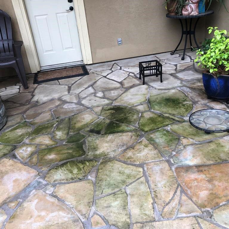 Stone In Need of Pressure Washing Stone In Need of Pressure Washing