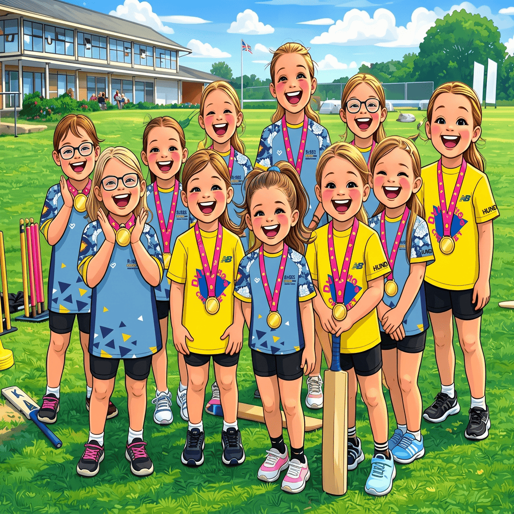 Roses Cricket Team Celebrating Victory