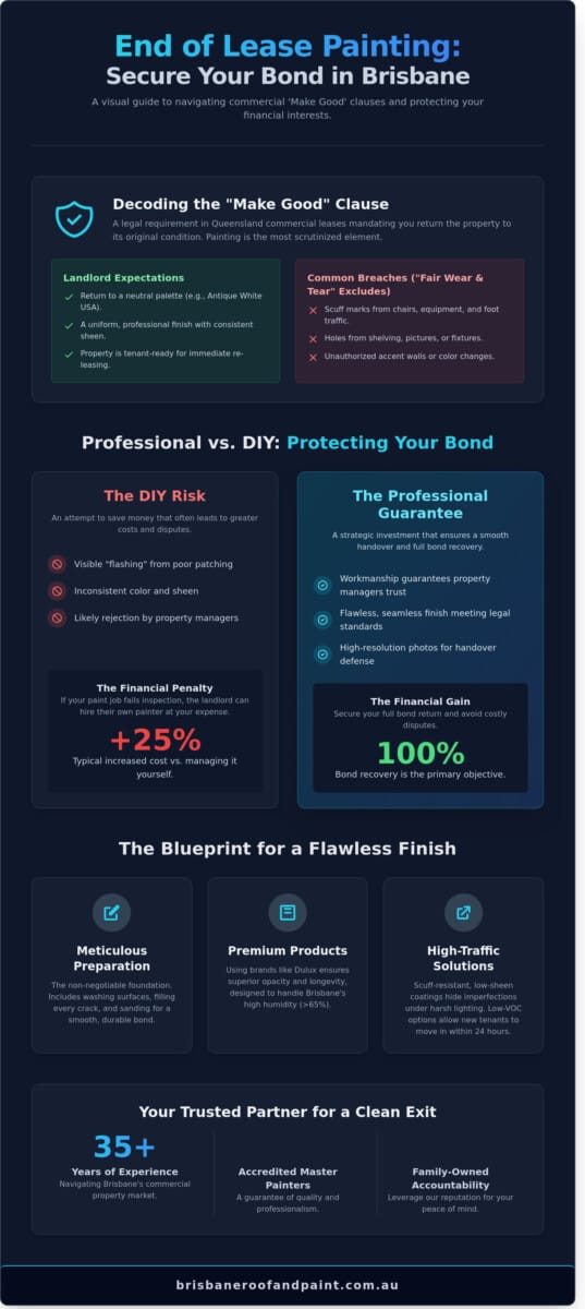 End of Lease Commercial Painting Brisbane: The Complete "Make Good" Guide