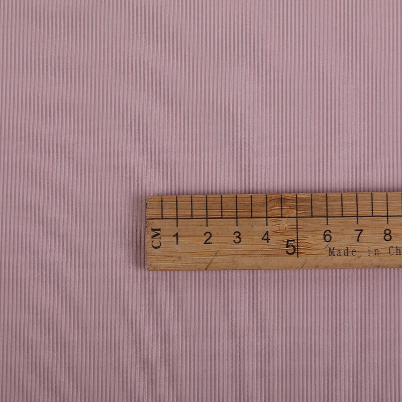 Dark Pink 1x1 Rib Knit Fabric