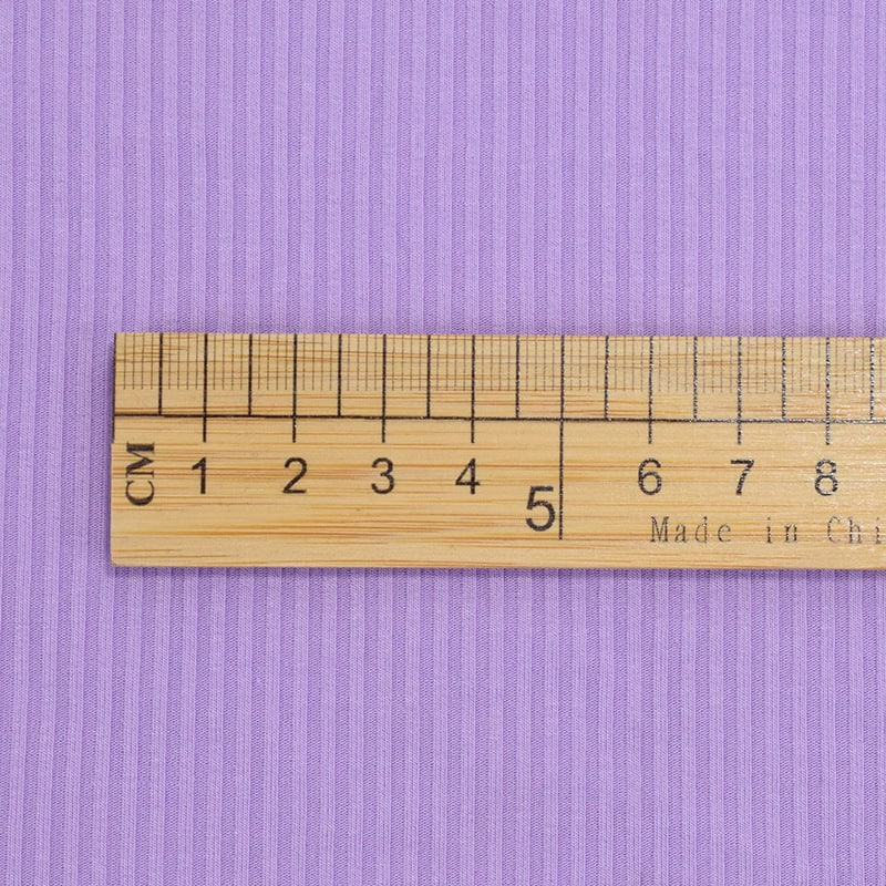 Purple 3x3 Rib Knit Fabric