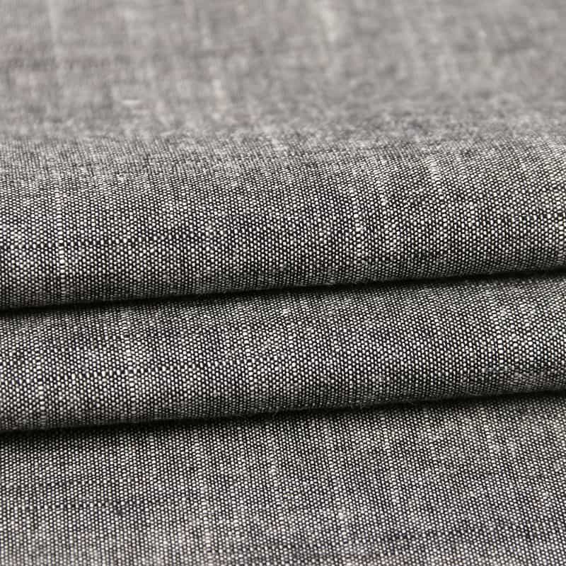 Black Chambray Fabric