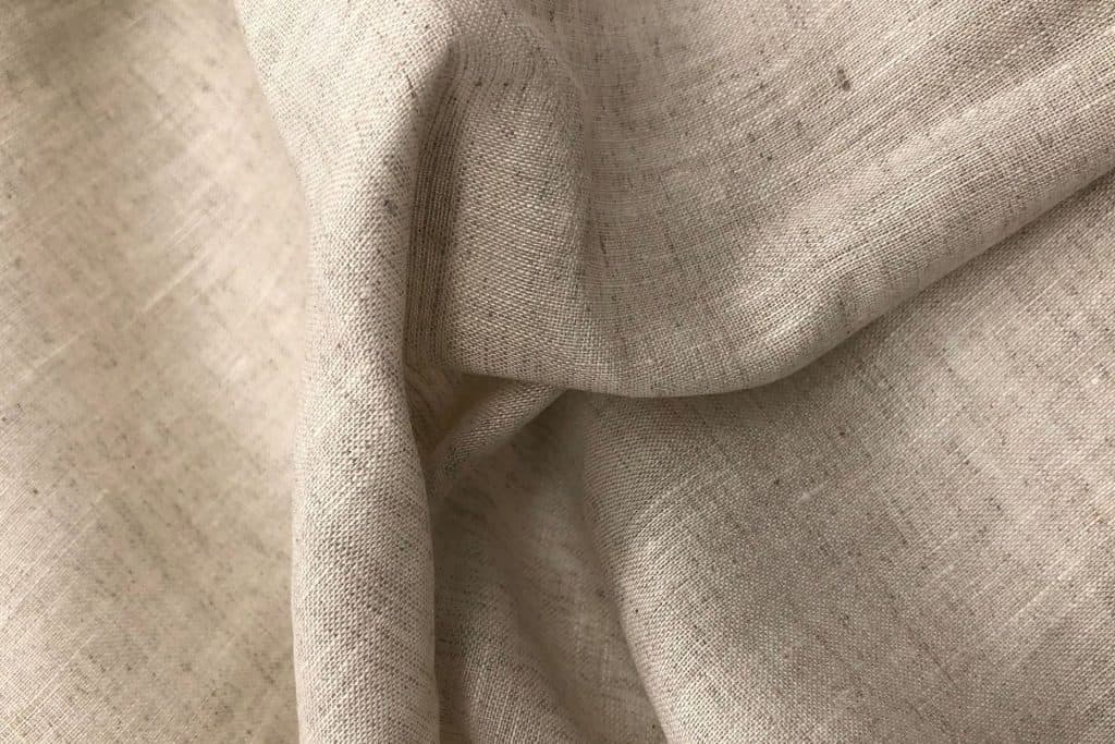 Natural linen fabric