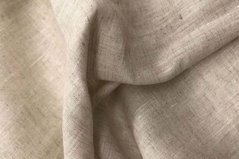 Natural linen fabric