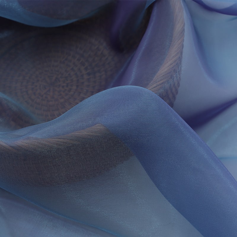 Blue Organza Fabric