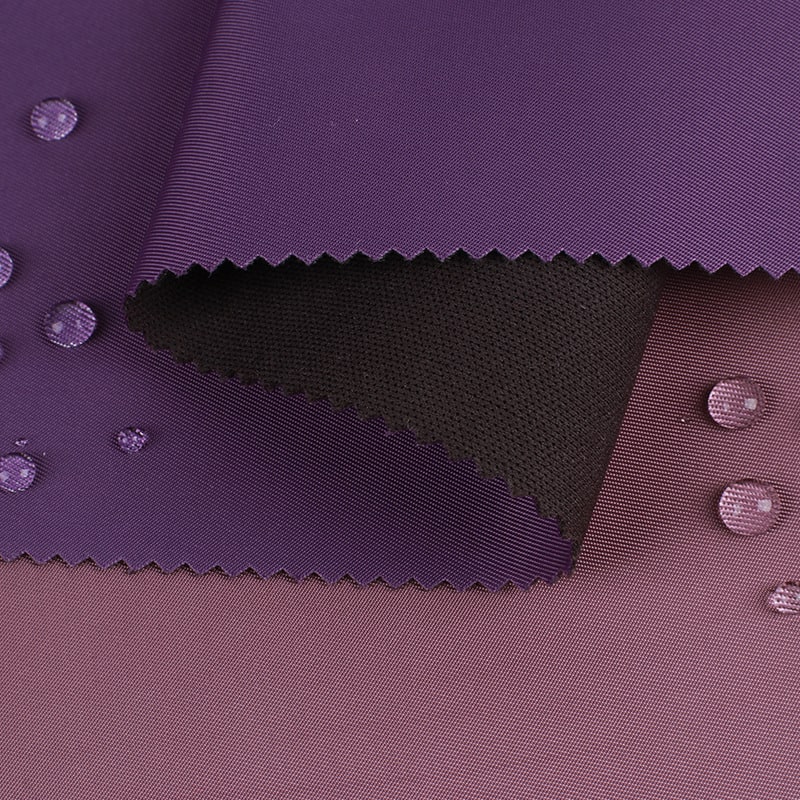 Purple water resistant nylon oxford fabric