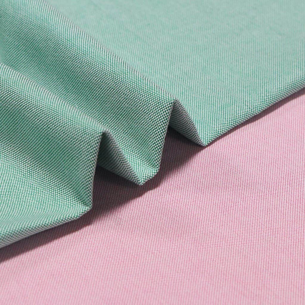 Green and pink oxford shirt fabrics