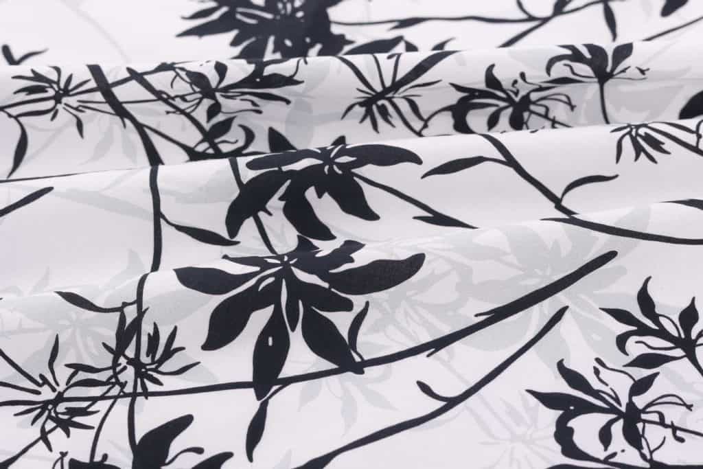 Printed poplin fabric