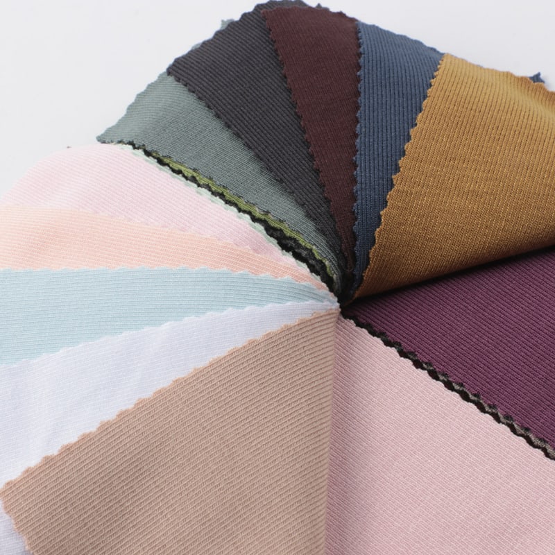 Rayon fabrics in various colours