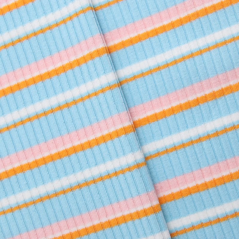Multicoloured Rib Knit