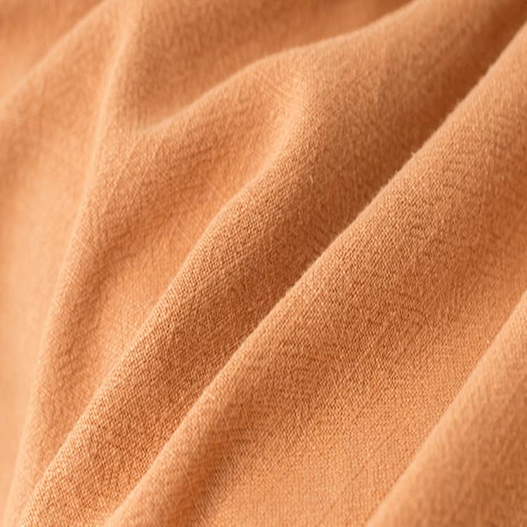 Burnt Orange Slub Fabric