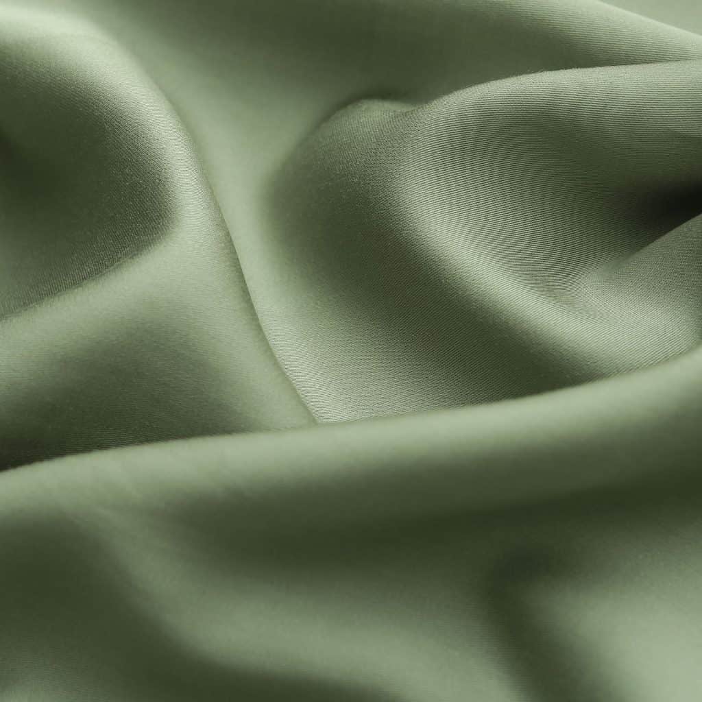 Green woven tencel fabric