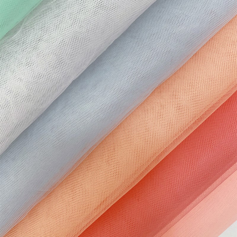 Tulle mesh fabric in different colours