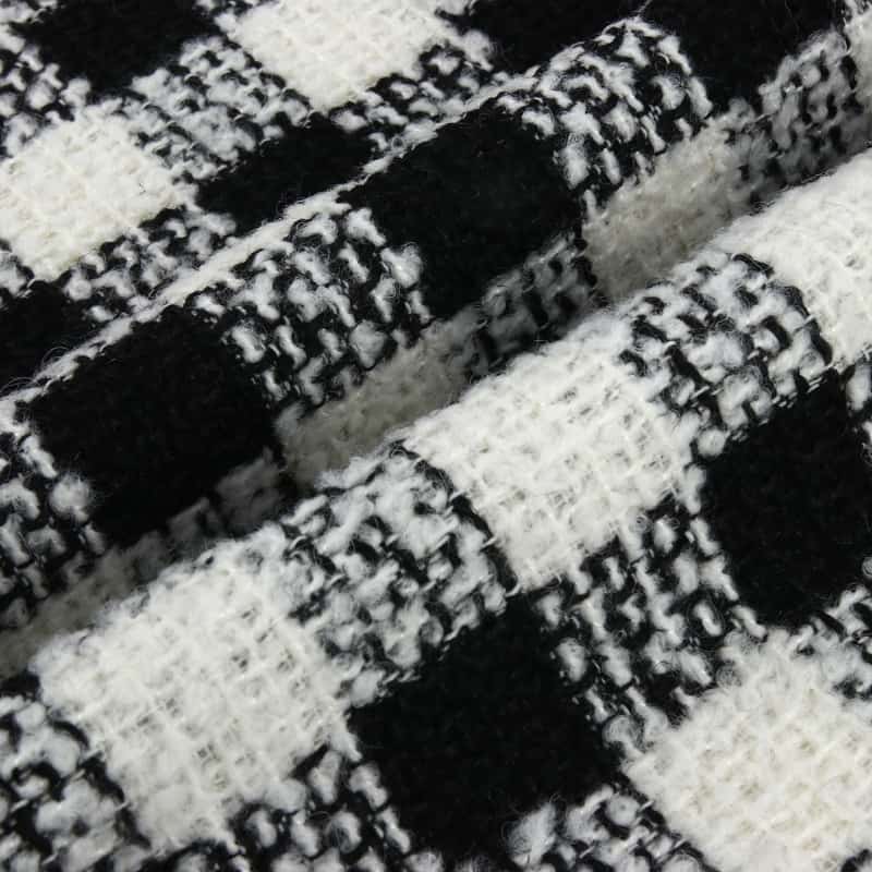 Multicolour Herringbone Tweed Fabric For Suit