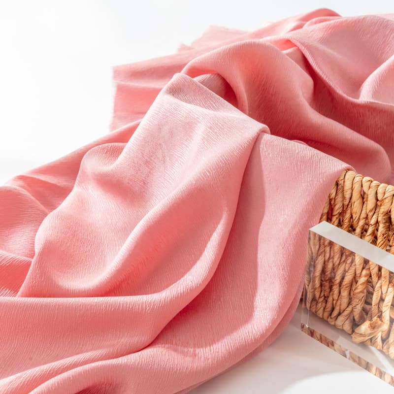 Pink cupro fabric
