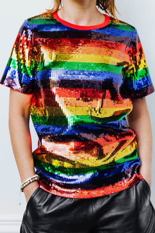 fully sequined shirt