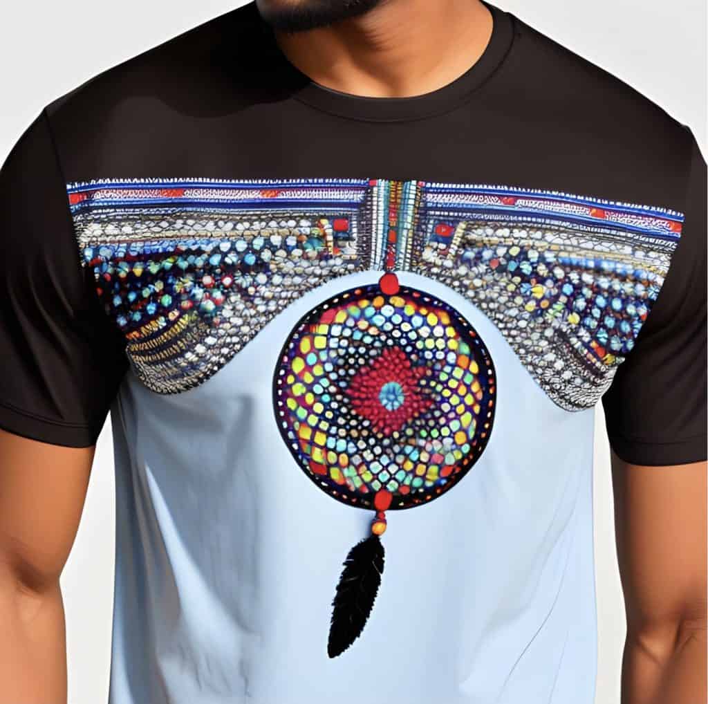 Dreamcatcher beaded shirt