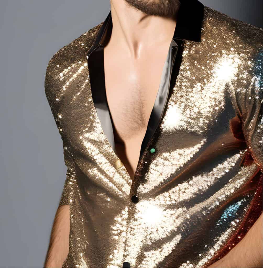 Fully sequined shirt