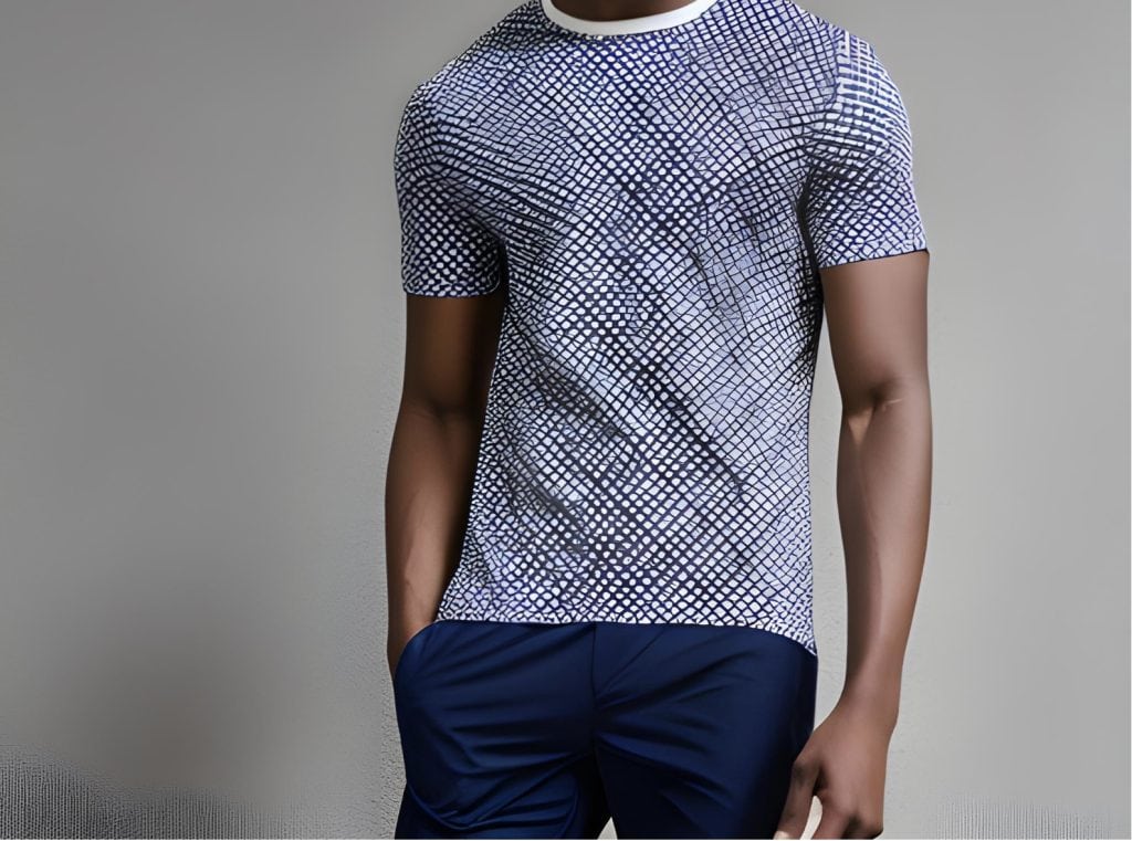 Geometric all over print shirt