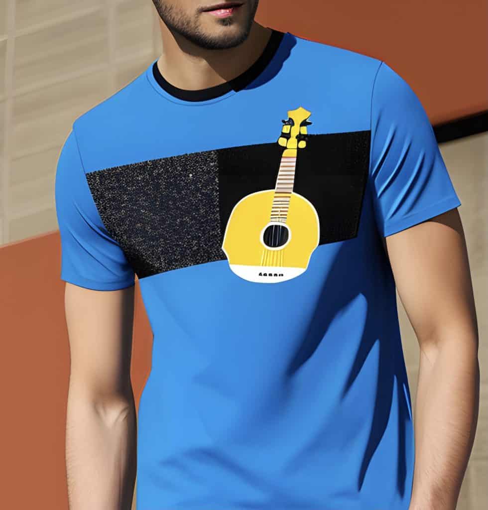 Musical instrument patch shirt