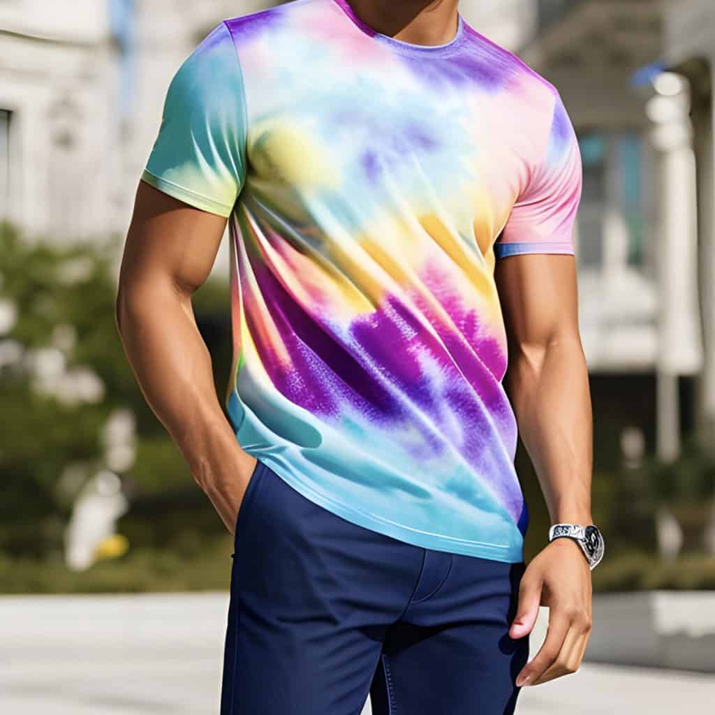 Pastel tie dye shirt