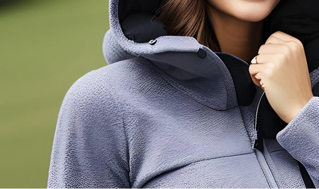 Polar fleece hoodie
