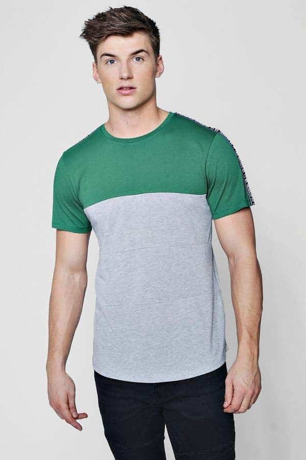 Colour Block Shirt - types of t-shirts for men