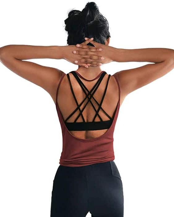 backless tank top