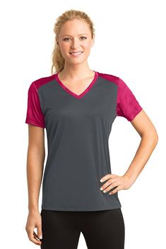 v-neck shirt - women's activewear t-shirt