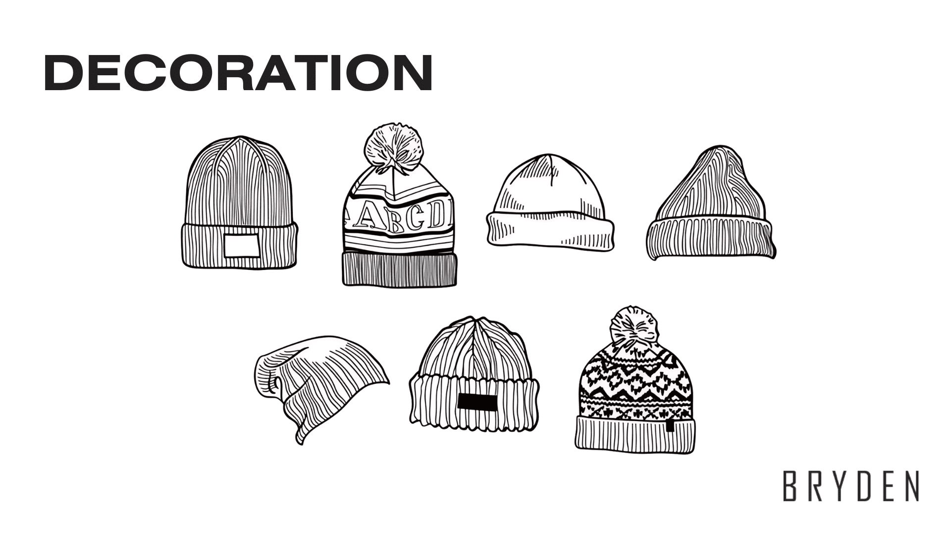 Parts of a Beanie - Decoration