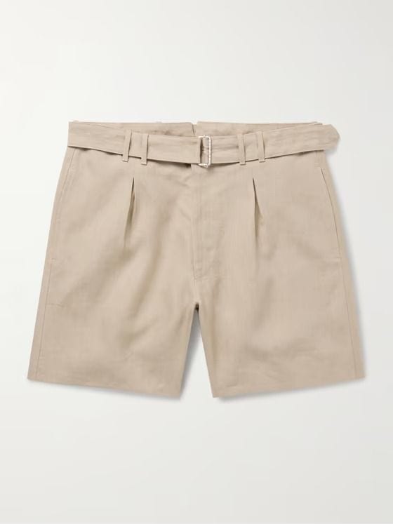 Pleated Shorts Men