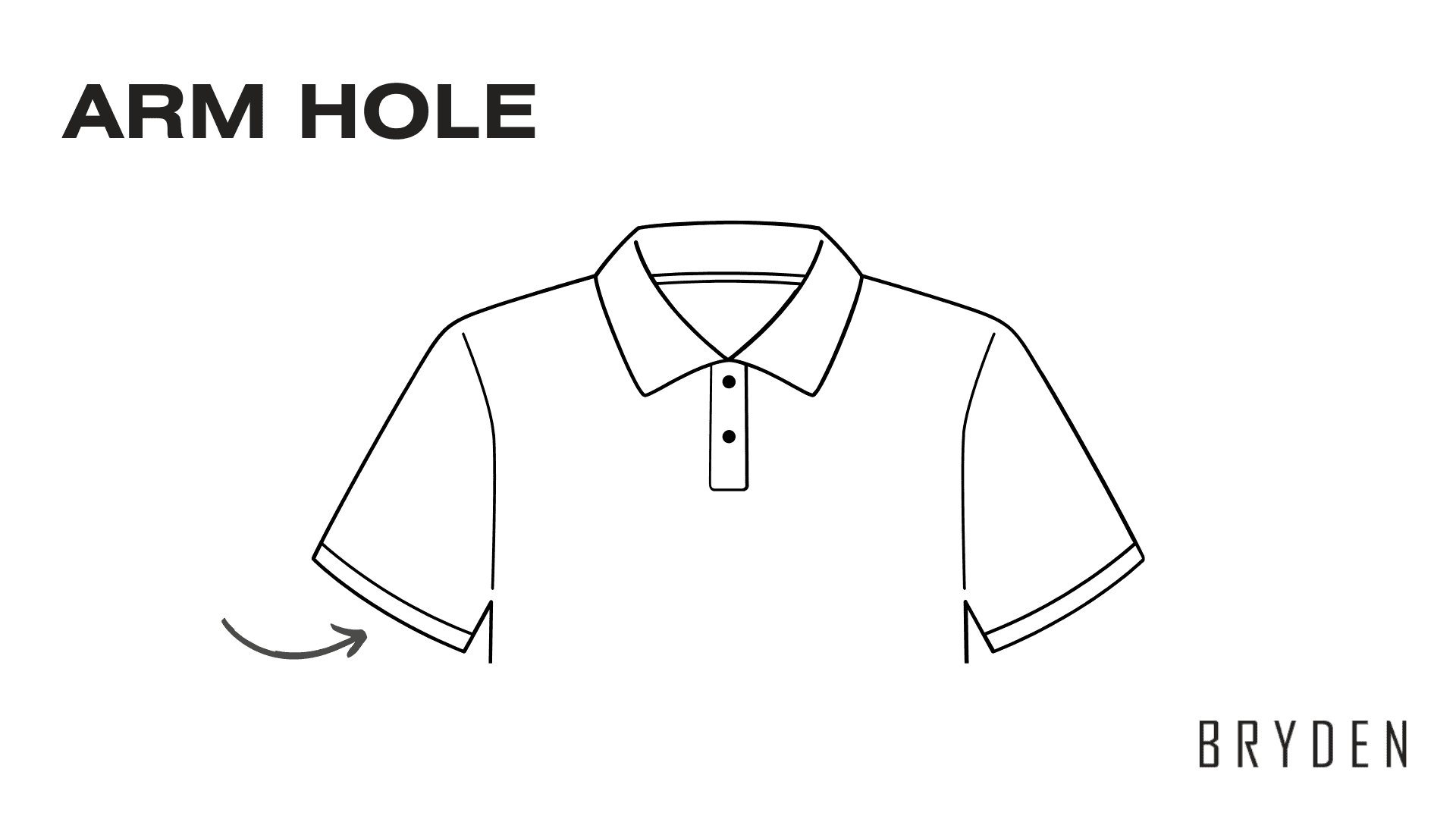 Parts of a Polo Shirt - Arm Hole